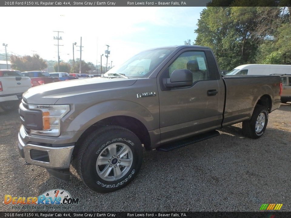 2018 Ford F150 XL Regular Cab 4x4 Stone Gray / Earth Gray Photo #9
