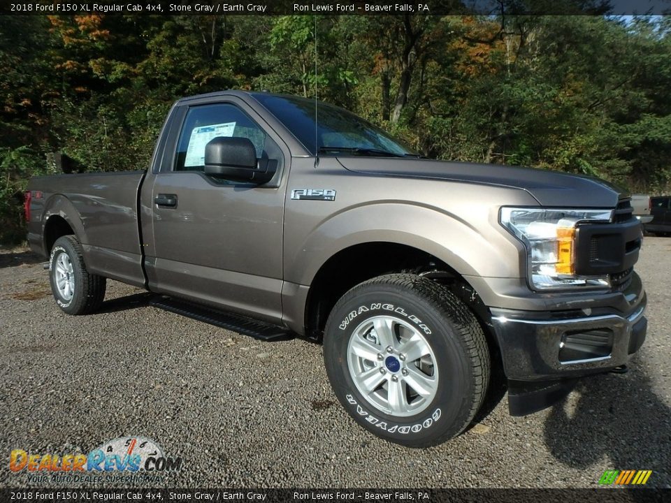 2018 Ford F150 XL Regular Cab 4x4 Stone Gray / Earth Gray Photo #11