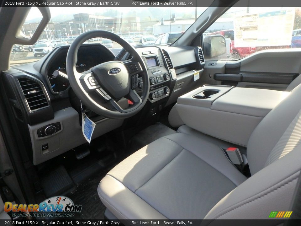 2018 Ford F150 XL Regular Cab 4x4 Stone Gray / Earth Gray Photo #14