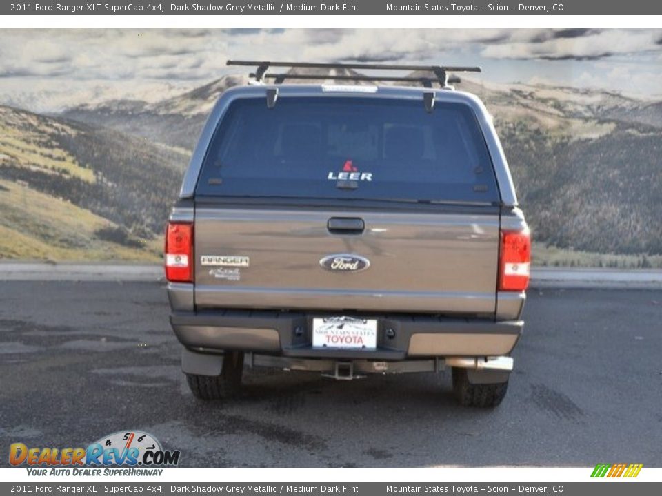 2011 Ford Ranger XLT SuperCab 4x4 Dark Shadow Grey Metallic / Medium Dark Flint Photo #9