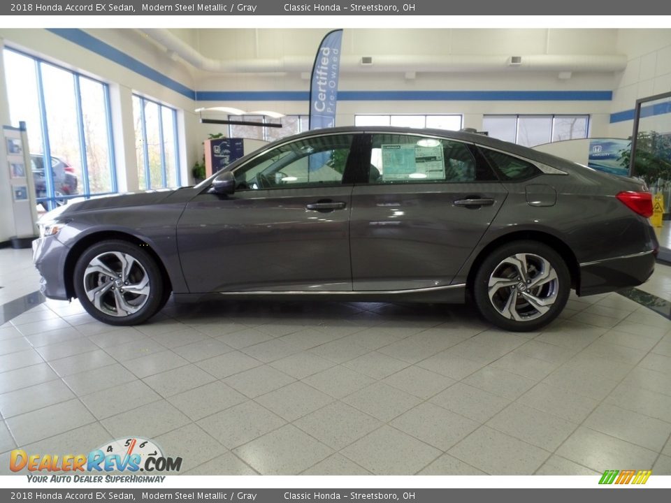 2018 Honda Accord EX Sedan Modern Steel Metallic / Gray Photo #8