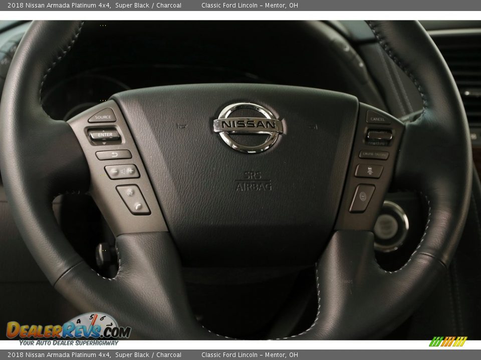 2018 Nissan Armada Platinum 4x4 Steering Wheel Photo #9