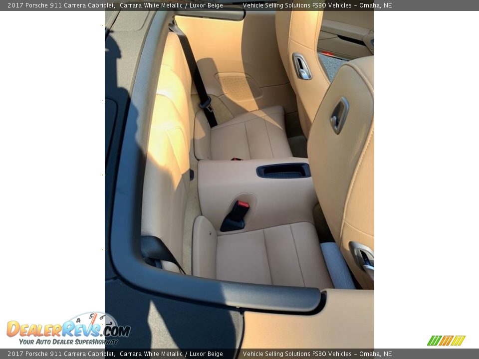 Rear Seat of 2017 Porsche 911 Carrera Cabriolet Photo #6