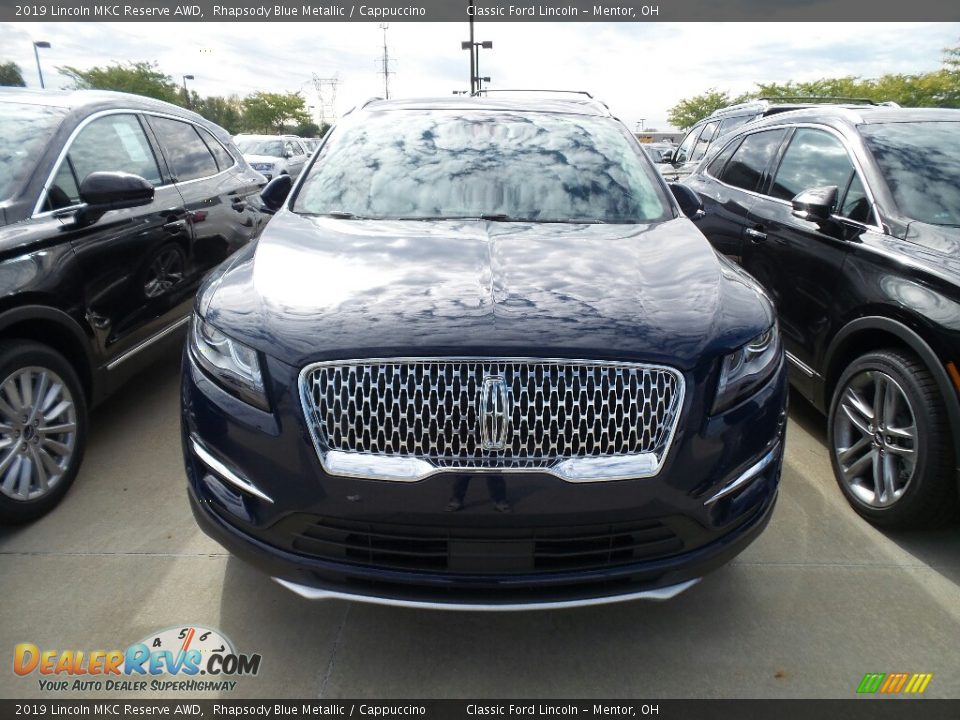 2019 Lincoln MKC Reserve AWD Rhapsody Blue Metallic / Cappuccino Photo #2