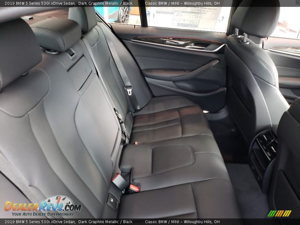 Rear Seat of 2019 BMW 5 Series 530i xDrive Sedan Photo #7
