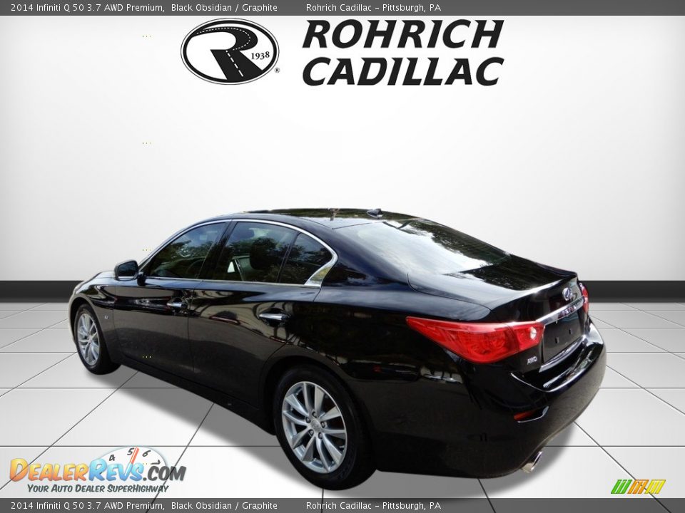 2014 Infiniti Q 50 3.7 AWD Premium Black Obsidian / Graphite Photo #3