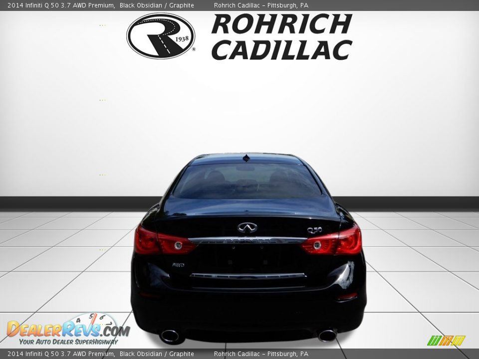 2014 Infiniti Q 50 3.7 AWD Premium Black Obsidian / Graphite Photo #4