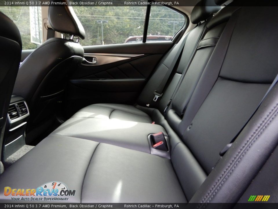 2014 Infiniti Q 50 3.7 AWD Premium Black Obsidian / Graphite Photo #12
