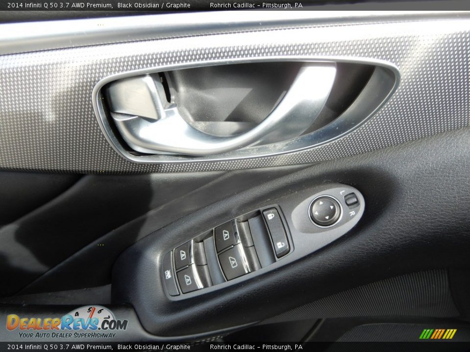 2014 Infiniti Q 50 3.7 AWD Premium Black Obsidian / Graphite Photo #15