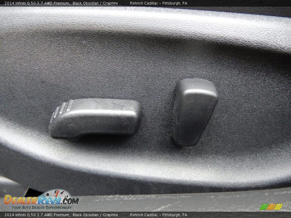 2014 Infiniti Q 50 3.7 AWD Premium Black Obsidian / Graphite Photo #17