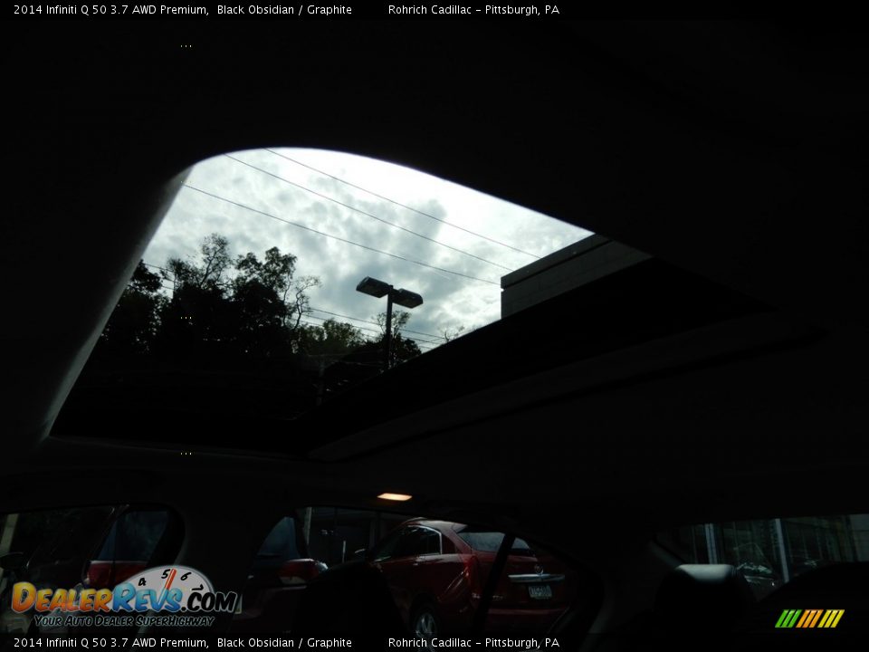 2014 Infiniti Q 50 3.7 AWD Premium Black Obsidian / Graphite Photo #18