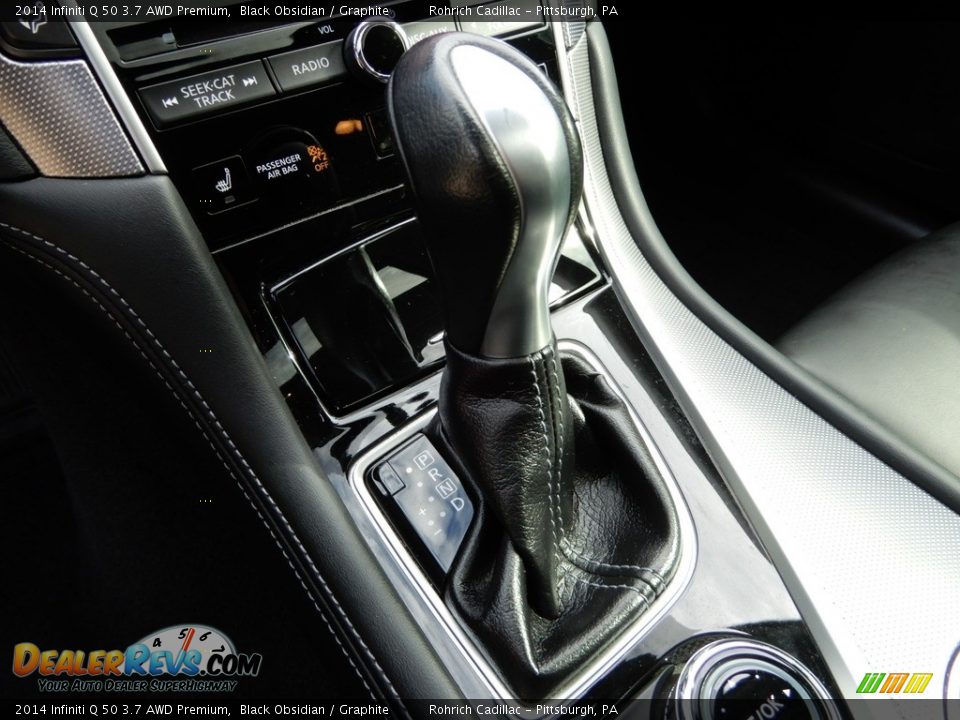 2014 Infiniti Q 50 3.7 AWD Premium Black Obsidian / Graphite Photo #20