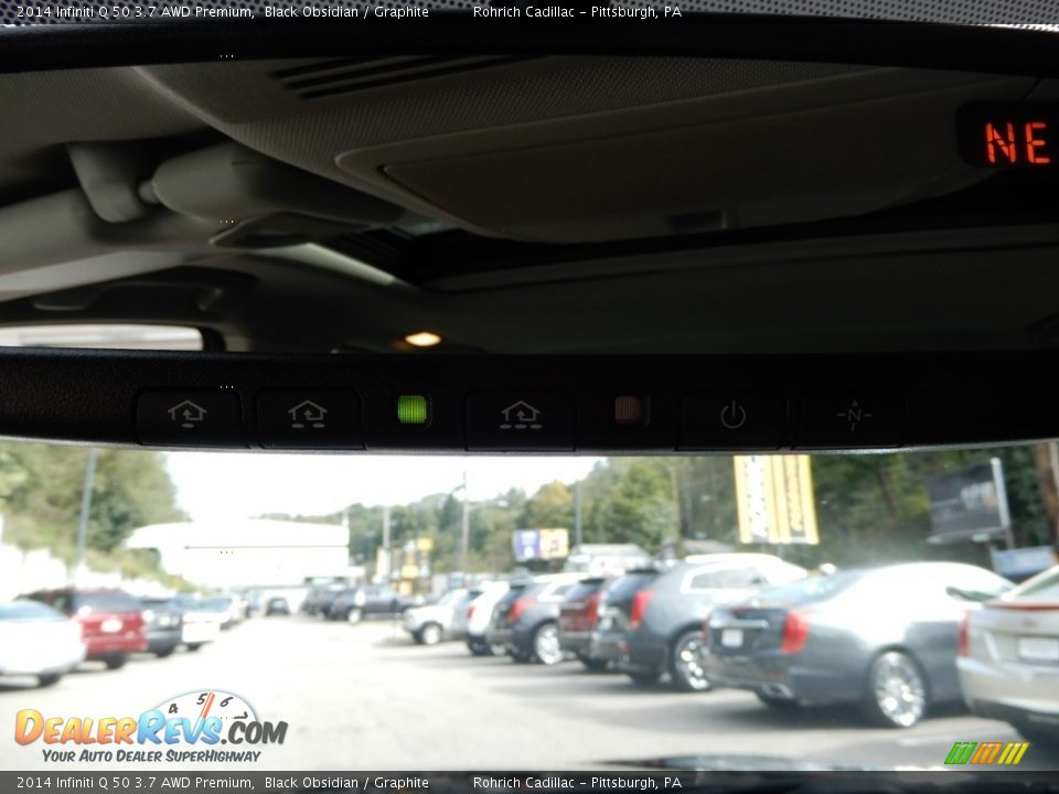 2014 Infiniti Q 50 3.7 AWD Premium Black Obsidian / Graphite Photo #22