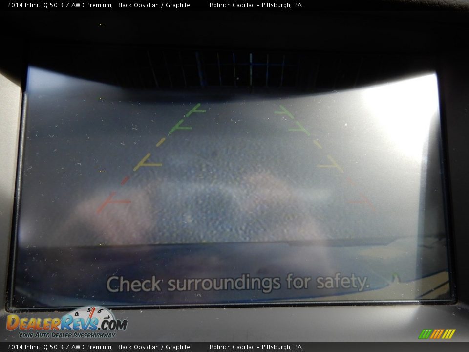 2014 Infiniti Q 50 3.7 AWD Premium Black Obsidian / Graphite Photo #23