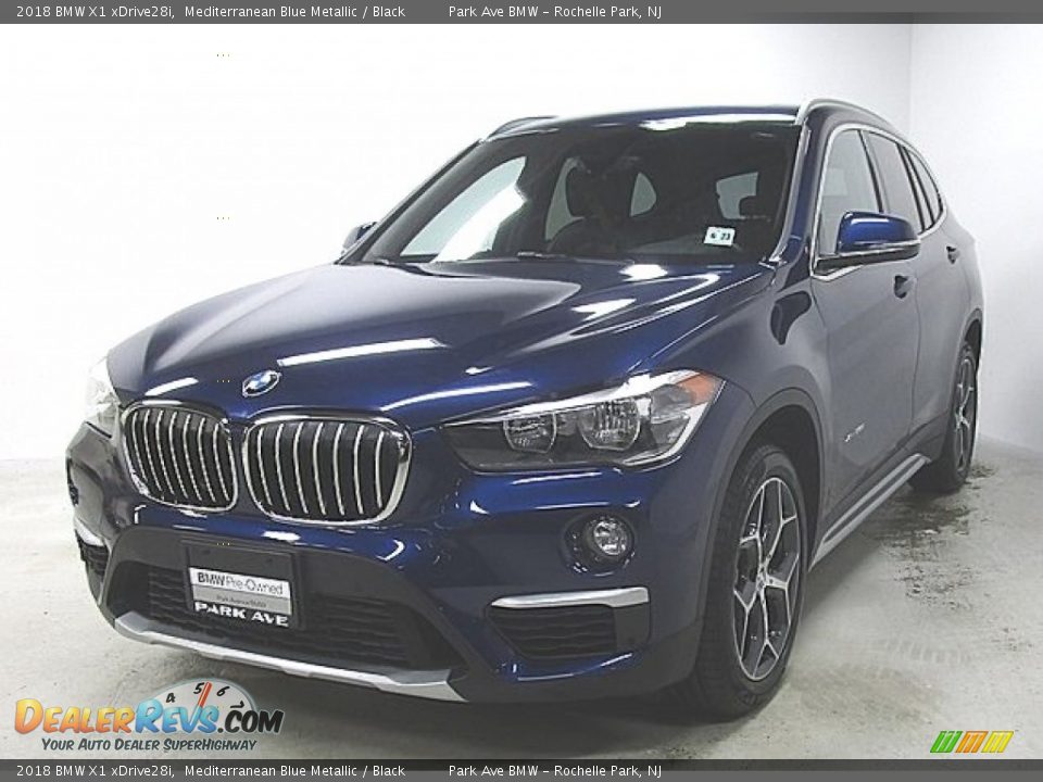 2018 BMW X1 xDrive28i Mediterranean Blue Metallic / Black Photo #1