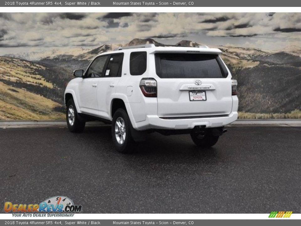2018 Toyota 4Runner SR5 4x4 Super White / Black Photo #3