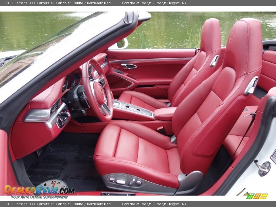 Bordeaux Red Interior - 2017 Porsche 911 Carrera 4S Cabriolet Photo #12