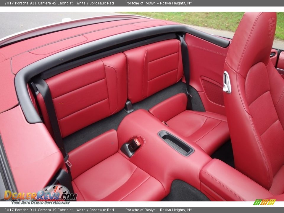 Rear Seat of 2017 Porsche 911 Carrera 4S Cabriolet Photo #16