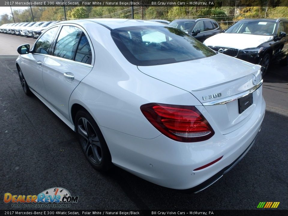 2017 Mercedes-Benz E 300 4Matic Sedan Polar White / Natural Beige/Black Photo #5