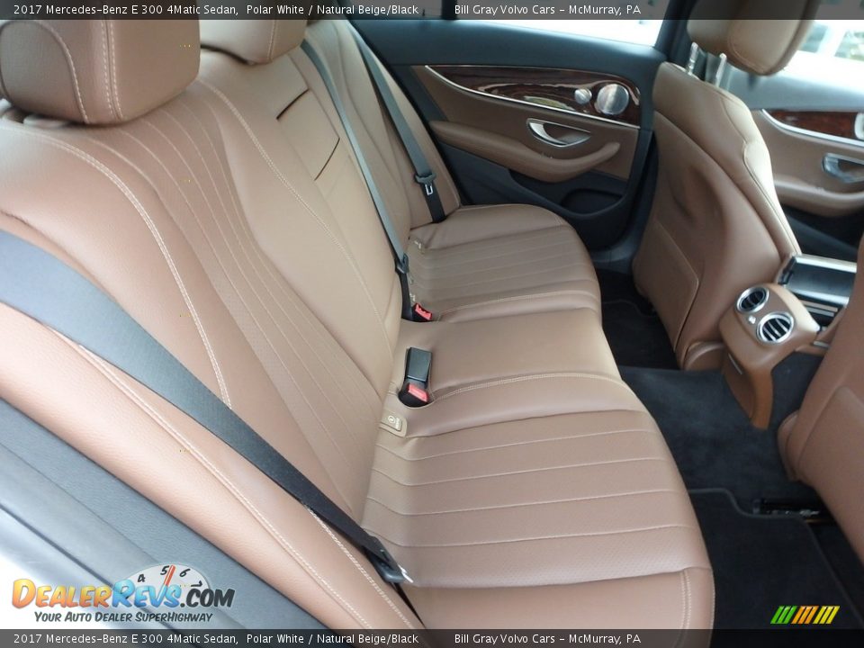 2017 Mercedes-Benz E 300 4Matic Sedan Polar White / Natural Beige/Black Photo #12