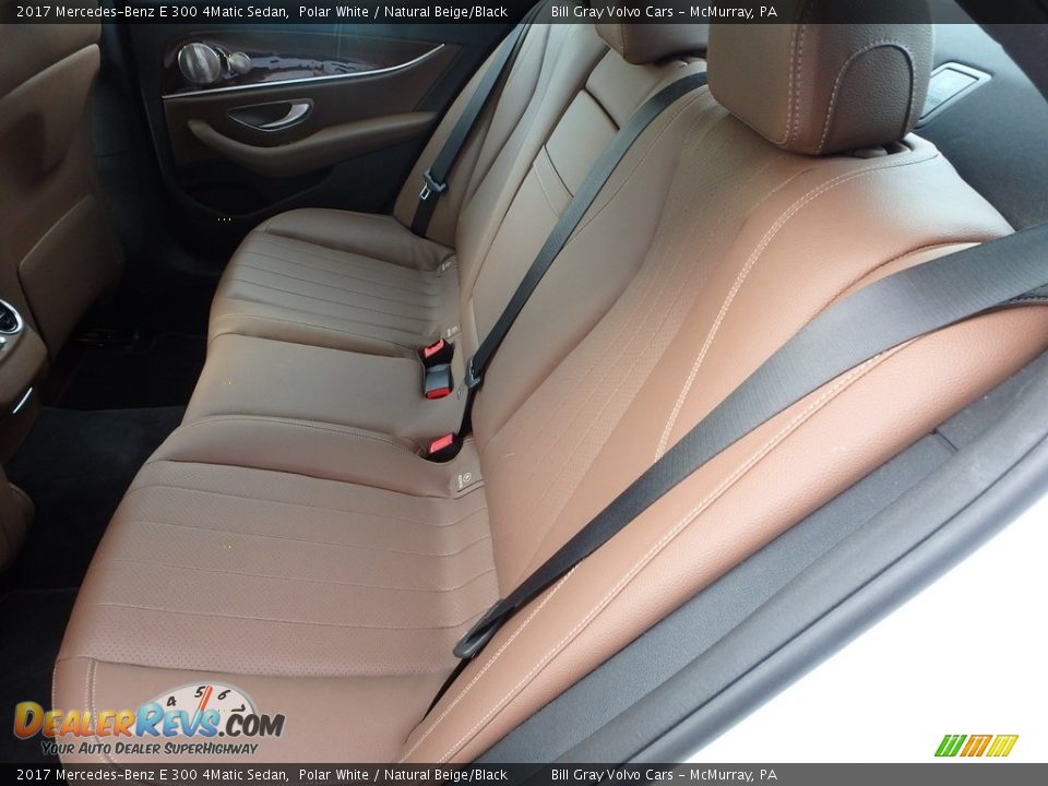 2017 Mercedes-Benz E 300 4Matic Sedan Polar White / Natural Beige/Black Photo #14
