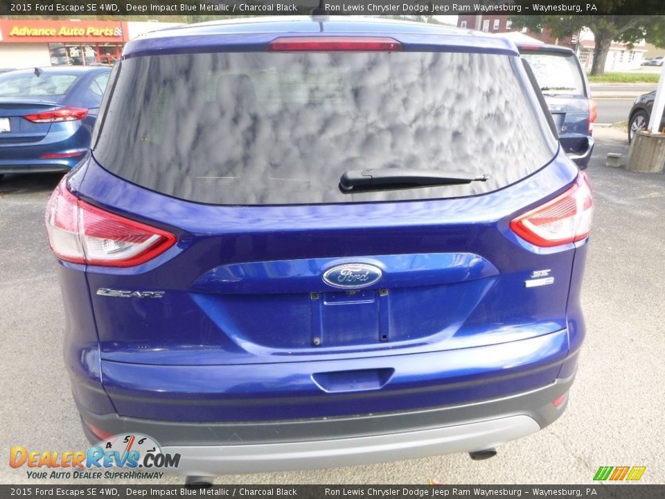 2015 Ford Escape SE 4WD Deep Impact Blue Metallic / Charcoal Black Photo #5