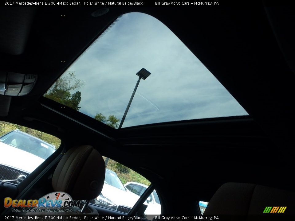 2017 Mercedes-Benz E 300 4Matic Sedan Polar White / Natural Beige/Black Photo #18