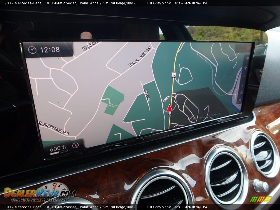 2017 Mercedes-Benz E 300 4Matic Sedan Polar White / Natural Beige/Black Photo #20