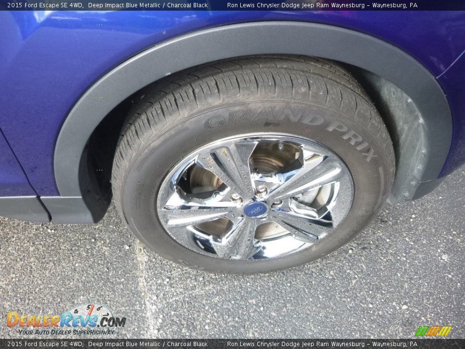 2015 Ford Escape SE 4WD Deep Impact Blue Metallic / Charcoal Black Photo #10