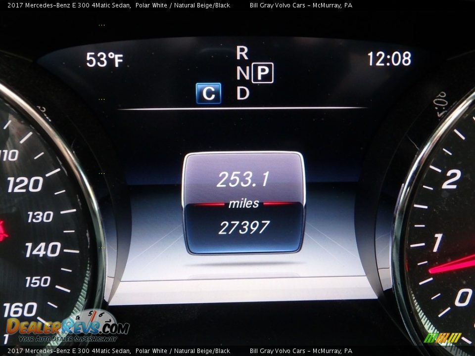 2017 Mercedes-Benz E 300 4Matic Sedan Polar White / Natural Beige/Black Photo #23