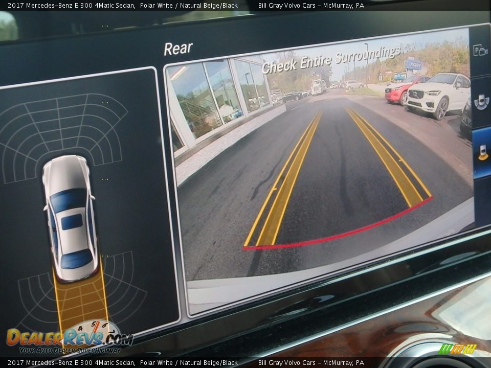 2017 Mercedes-Benz E 300 4Matic Sedan Polar White / Natural Beige/Black Photo #24