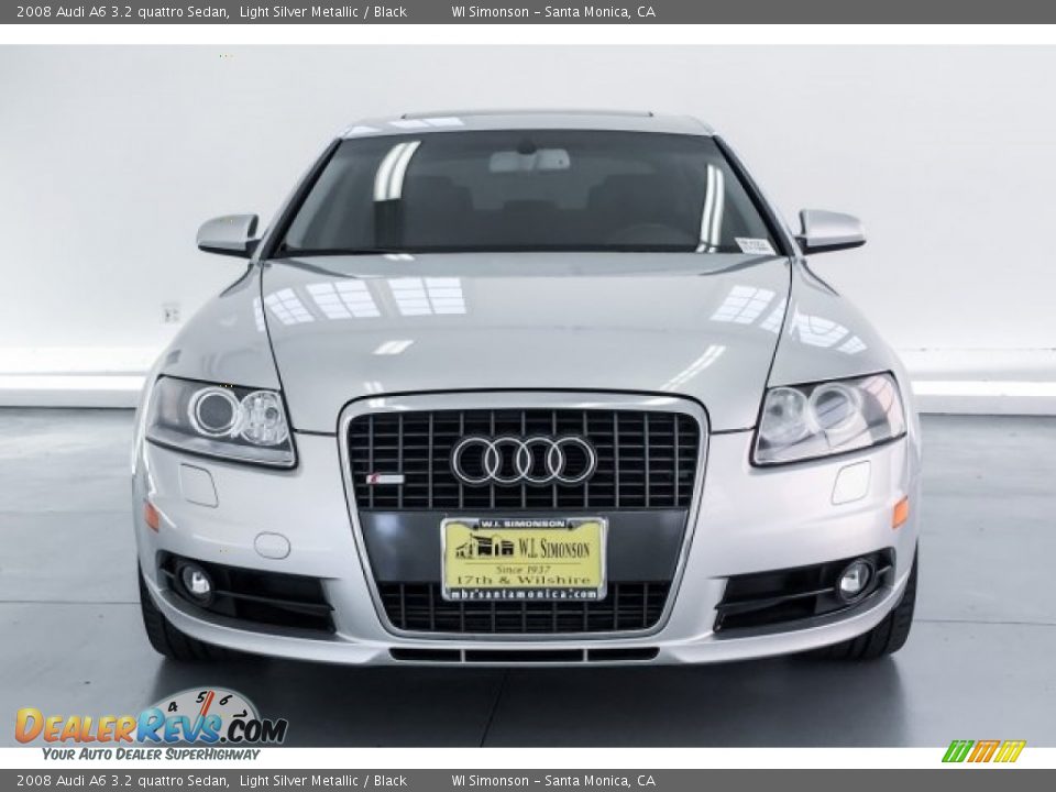 2008 Audi A6 3.2 quattro Sedan Light Silver Metallic / Black Photo #2