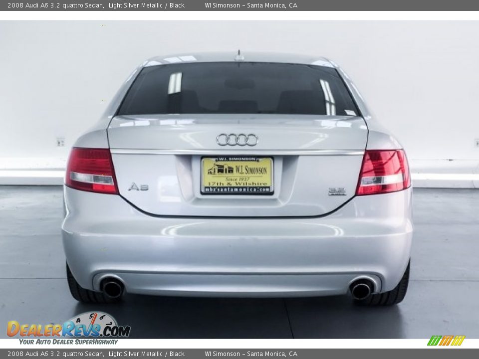 2008 Audi A6 3.2 quattro Sedan Light Silver Metallic / Black Photo #3