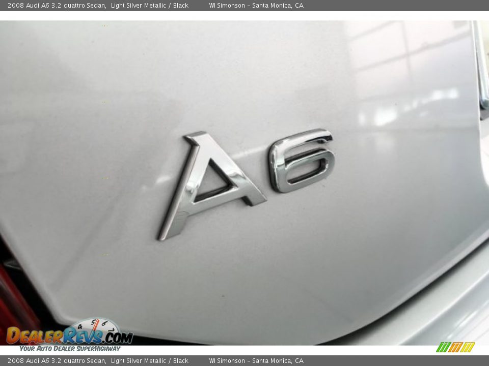 2008 Audi A6 3.2 quattro Sedan Light Silver Metallic / Black Photo #7