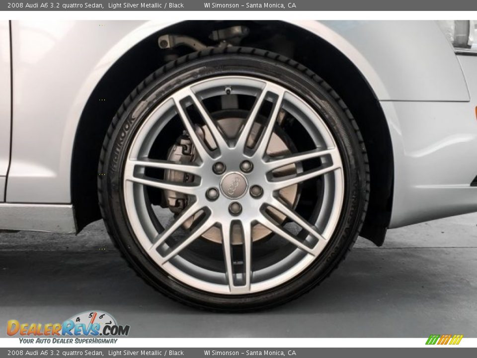 2008 Audi A6 3.2 quattro Sedan Light Silver Metallic / Black Photo #8
