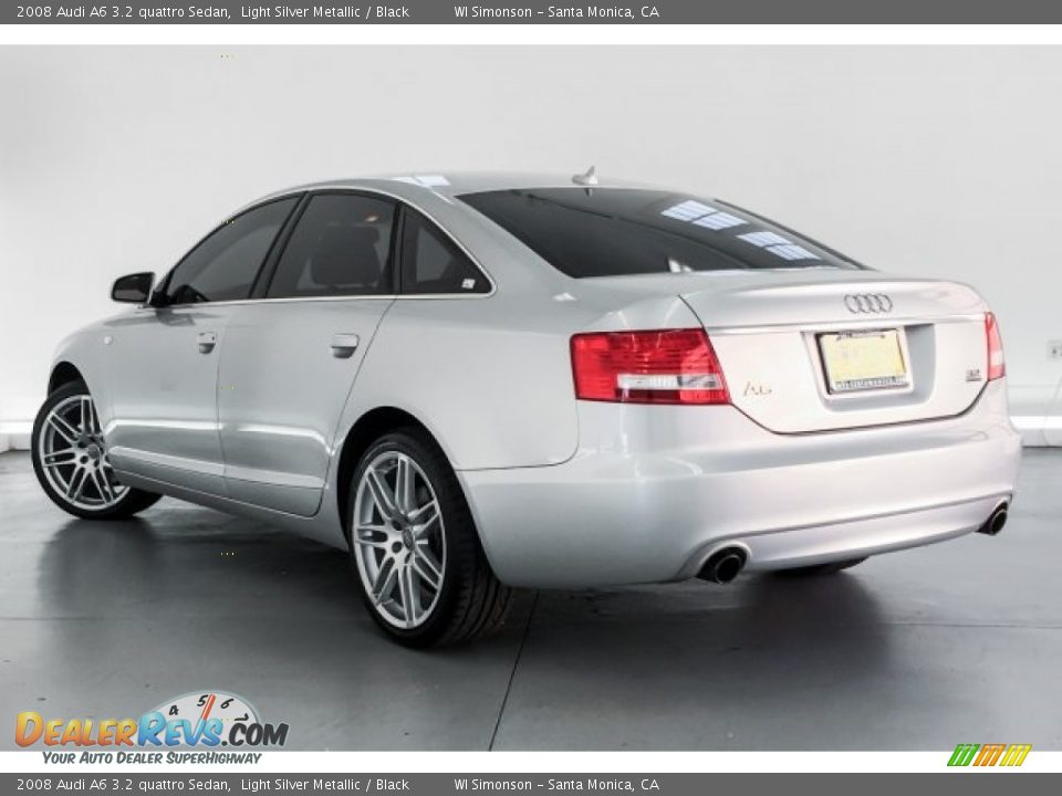 2008 Audi A6 3.2 quattro Sedan Light Silver Metallic / Black Photo #10