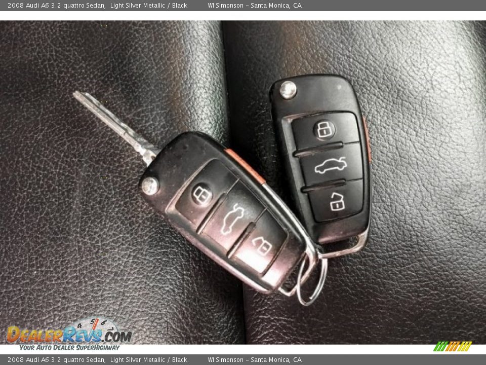 2008 Audi A6 3.2 quattro Sedan Light Silver Metallic / Black Photo #11