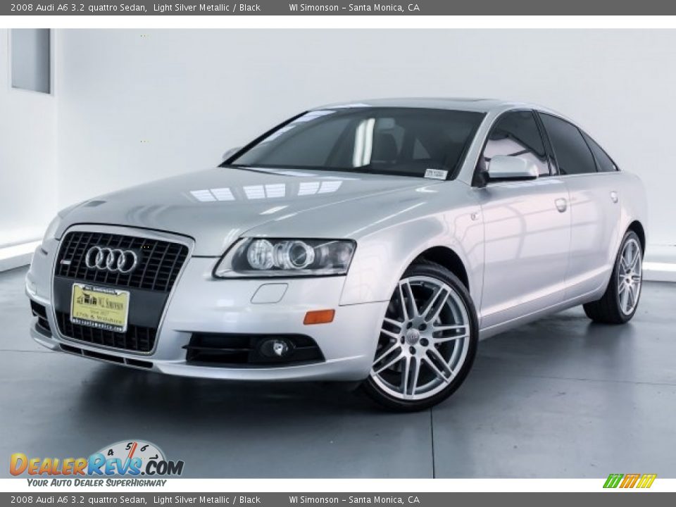 2008 Audi A6 3.2 quattro Sedan Light Silver Metallic / Black Photo #12