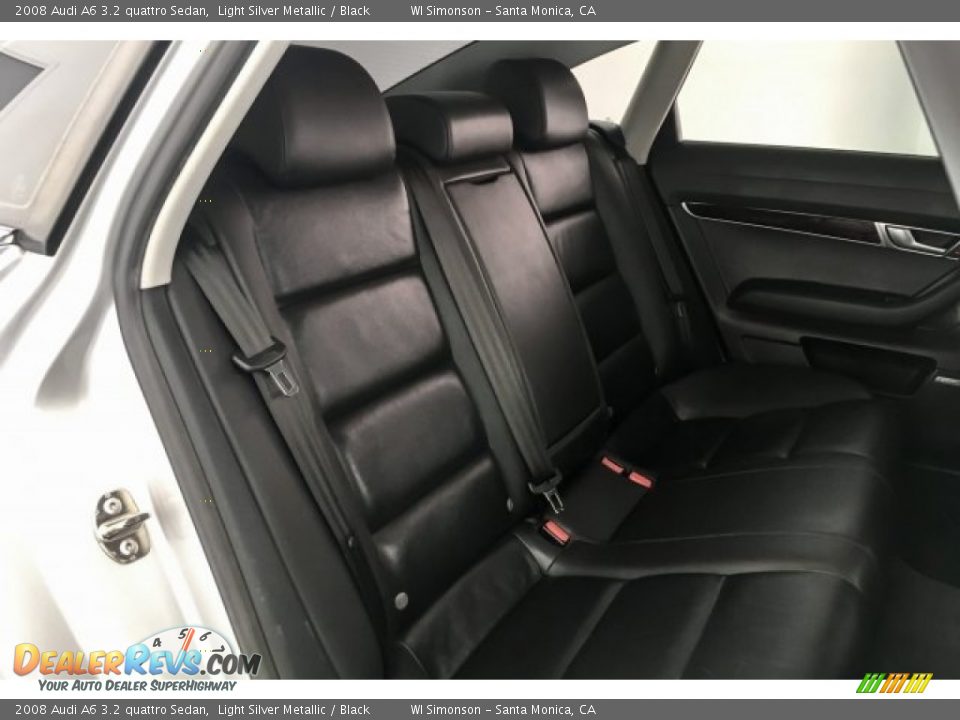 2008 Audi A6 3.2 quattro Sedan Light Silver Metallic / Black Photo #13