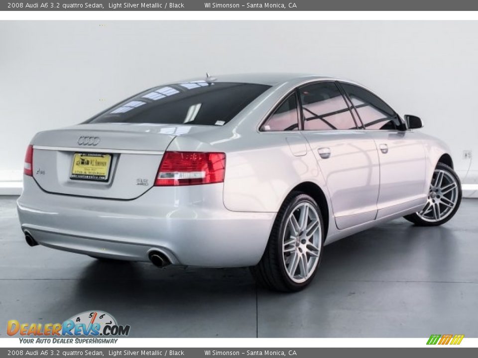 2008 Audi A6 3.2 quattro Sedan Light Silver Metallic / Black Photo #16