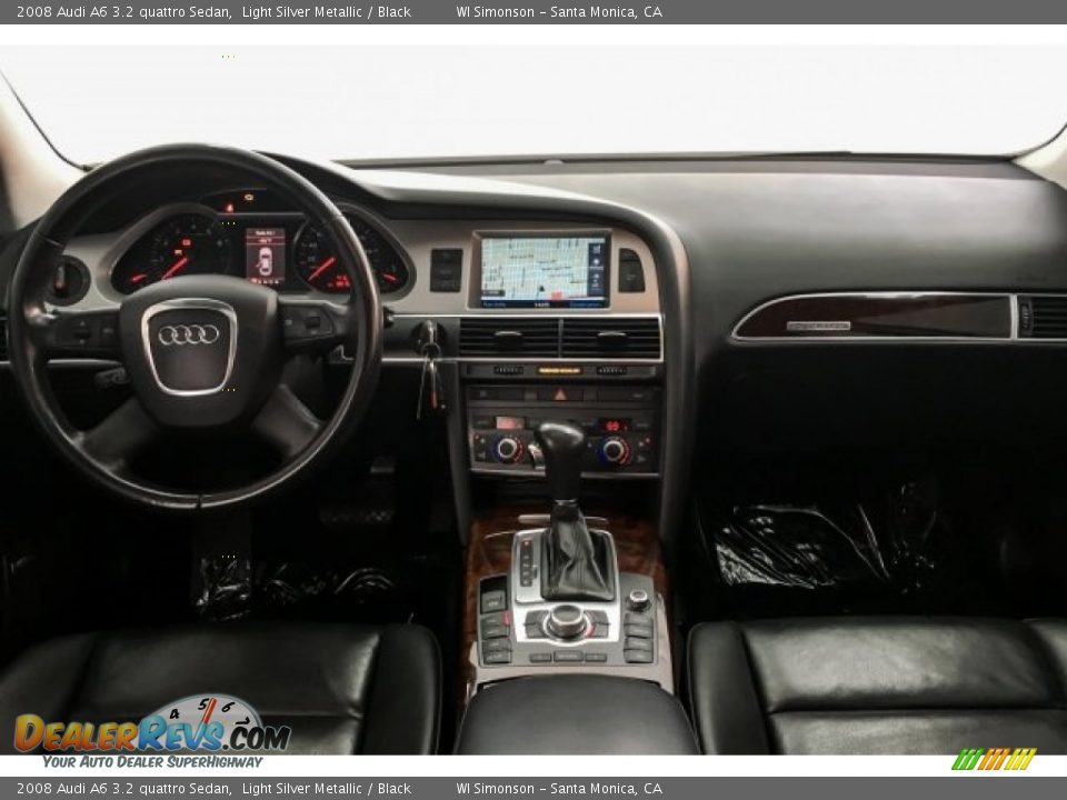 2008 Audi A6 3.2 quattro Sedan Light Silver Metallic / Black Photo #18