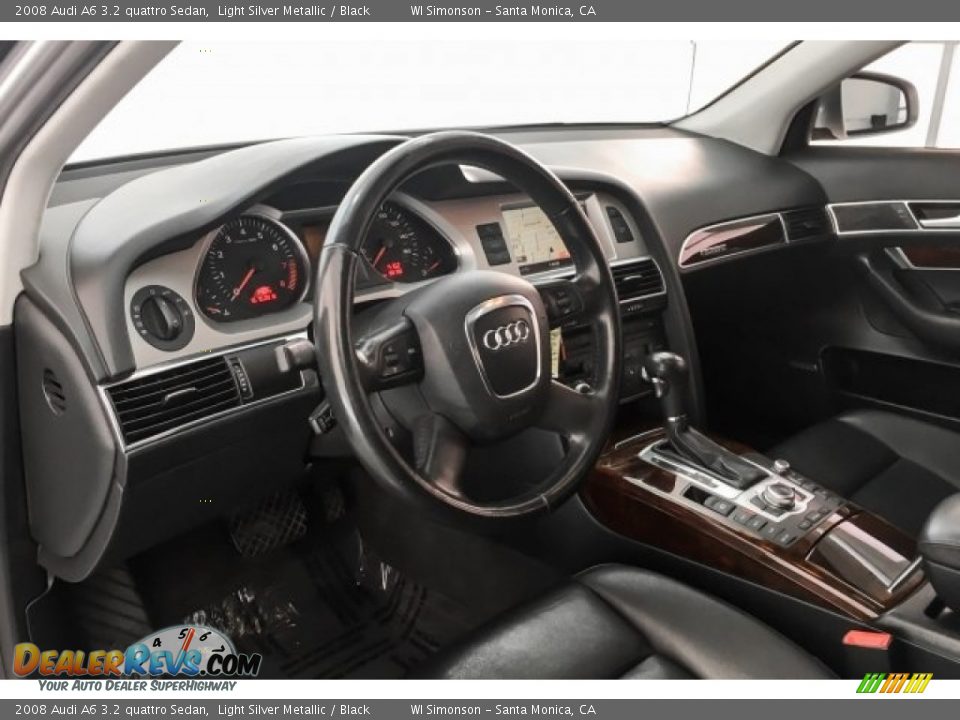 2008 Audi A6 3.2 quattro Sedan Light Silver Metallic / Black Photo #23