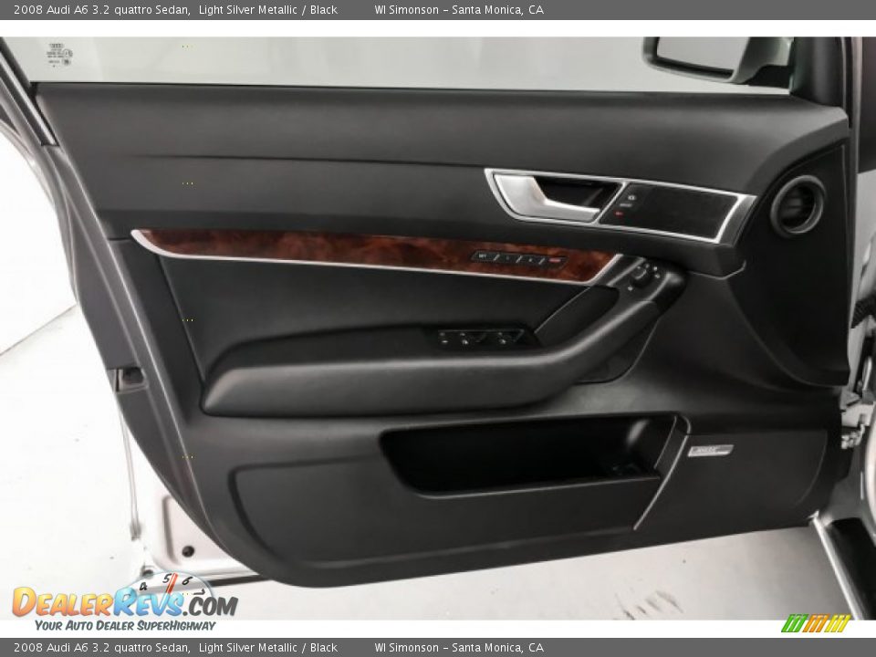 2008 Audi A6 3.2 quattro Sedan Light Silver Metallic / Black Photo #26