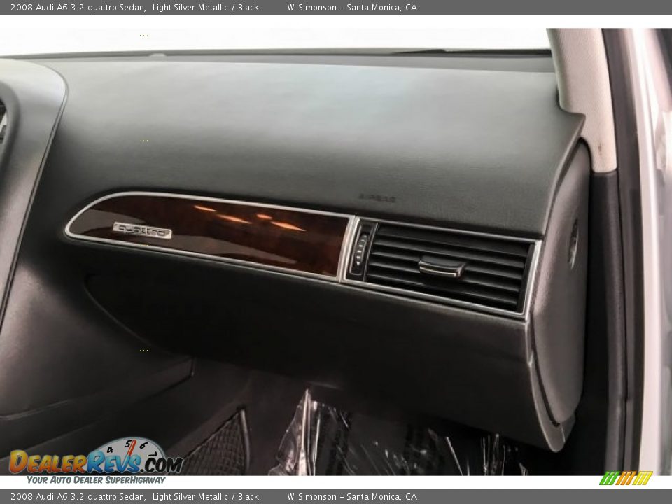 2008 Audi A6 3.2 quattro Sedan Light Silver Metallic / Black Photo #29