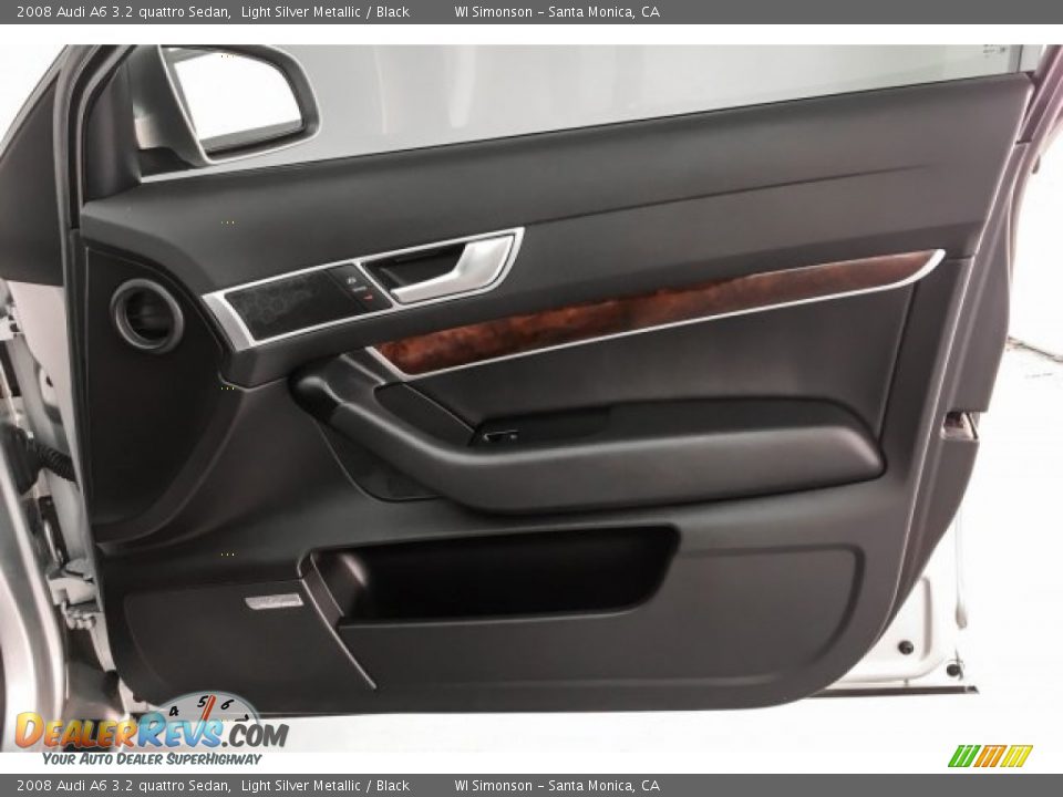 2008 Audi A6 3.2 quattro Sedan Light Silver Metallic / Black Photo #31