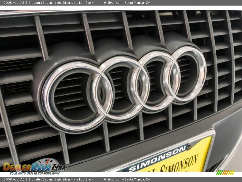 2008 Audi A6 3.2 quattro Sedan Light Silver Metallic / Black Photo #34