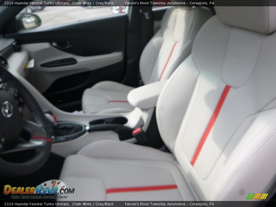 Front Seat of 2019 Hyundai Veloster Turbo Ultimate Photo #9