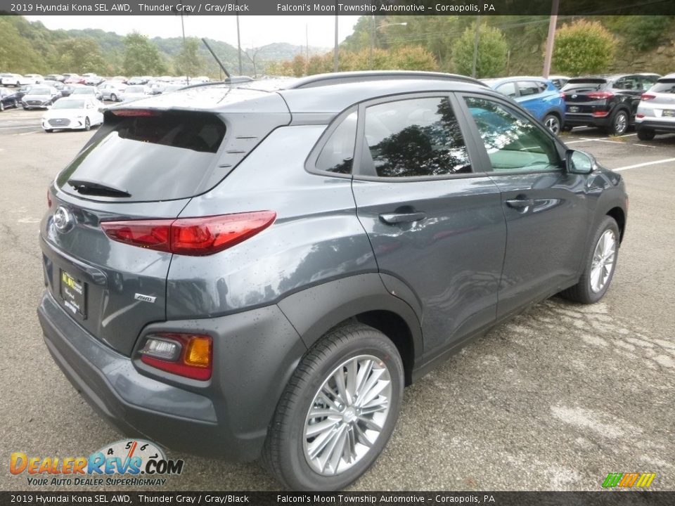 2019 Hyundai Kona SEL AWD Thunder Gray / Gray/Black Photo #2