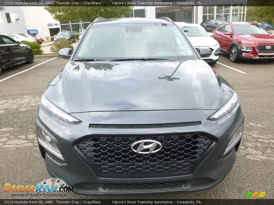 2019 Hyundai Kona SEL AWD Thunder Gray / Gray/Black Photo #4