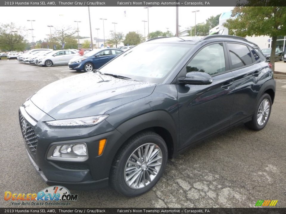 Thunder Gray 2019 Hyundai Kona SEL AWD Photo #5